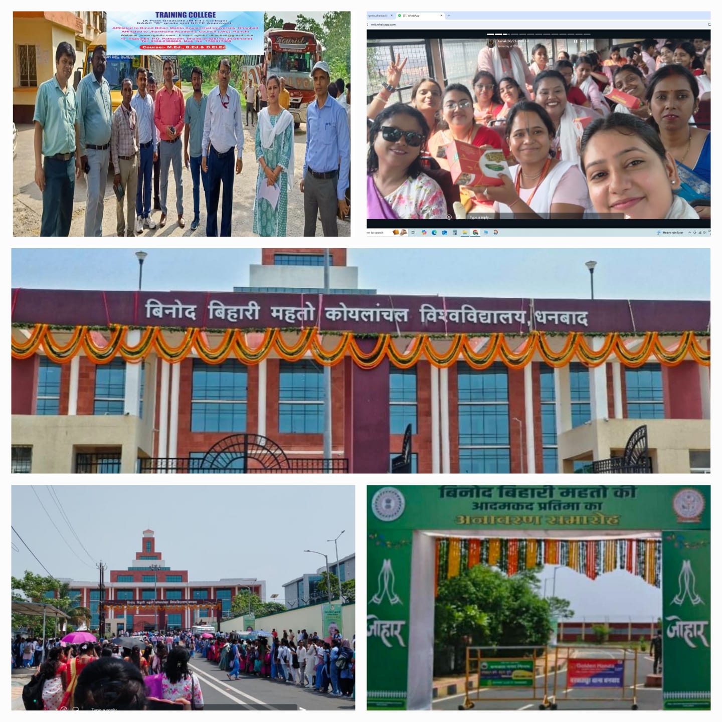 The unveiling of the statue of Binod Bihari Mahto Ji(20-05-2025)